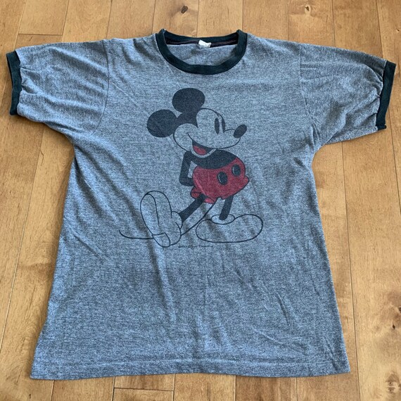 80s Mickey Mouse Ringer T-shirt Vintage 