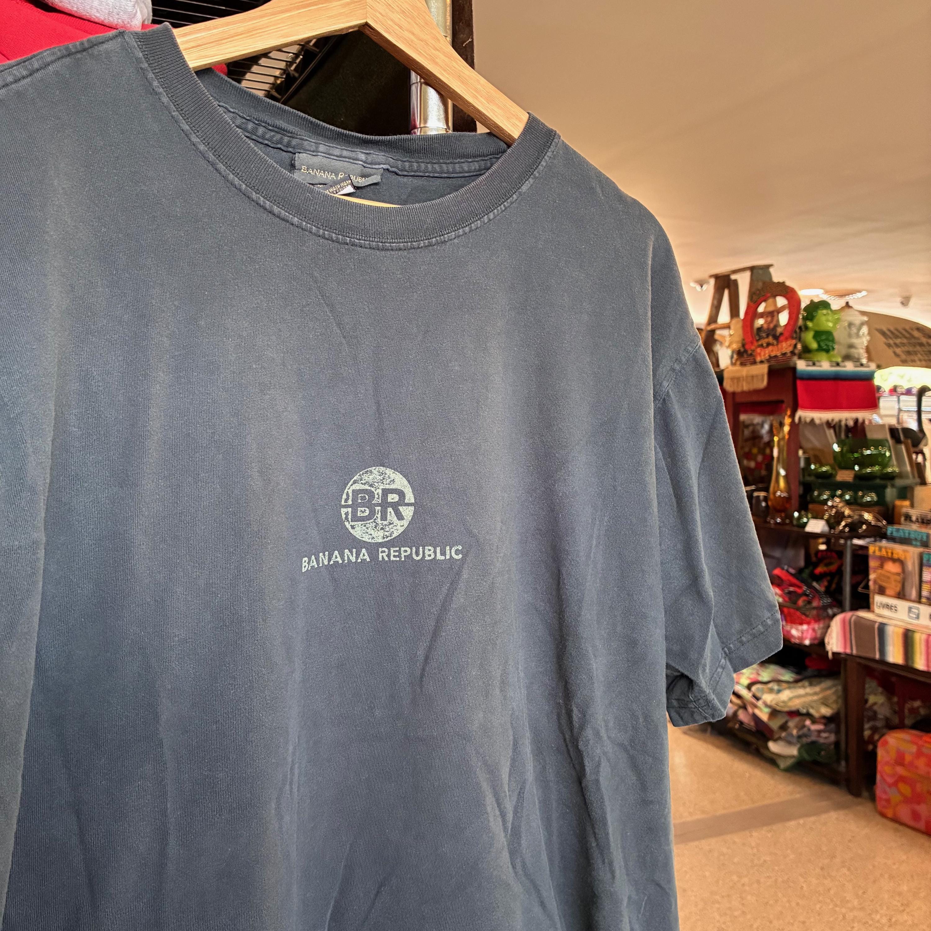 1990年代ヴィンテージ バナナリパブリック Tシャツ グレー ベーシックT 