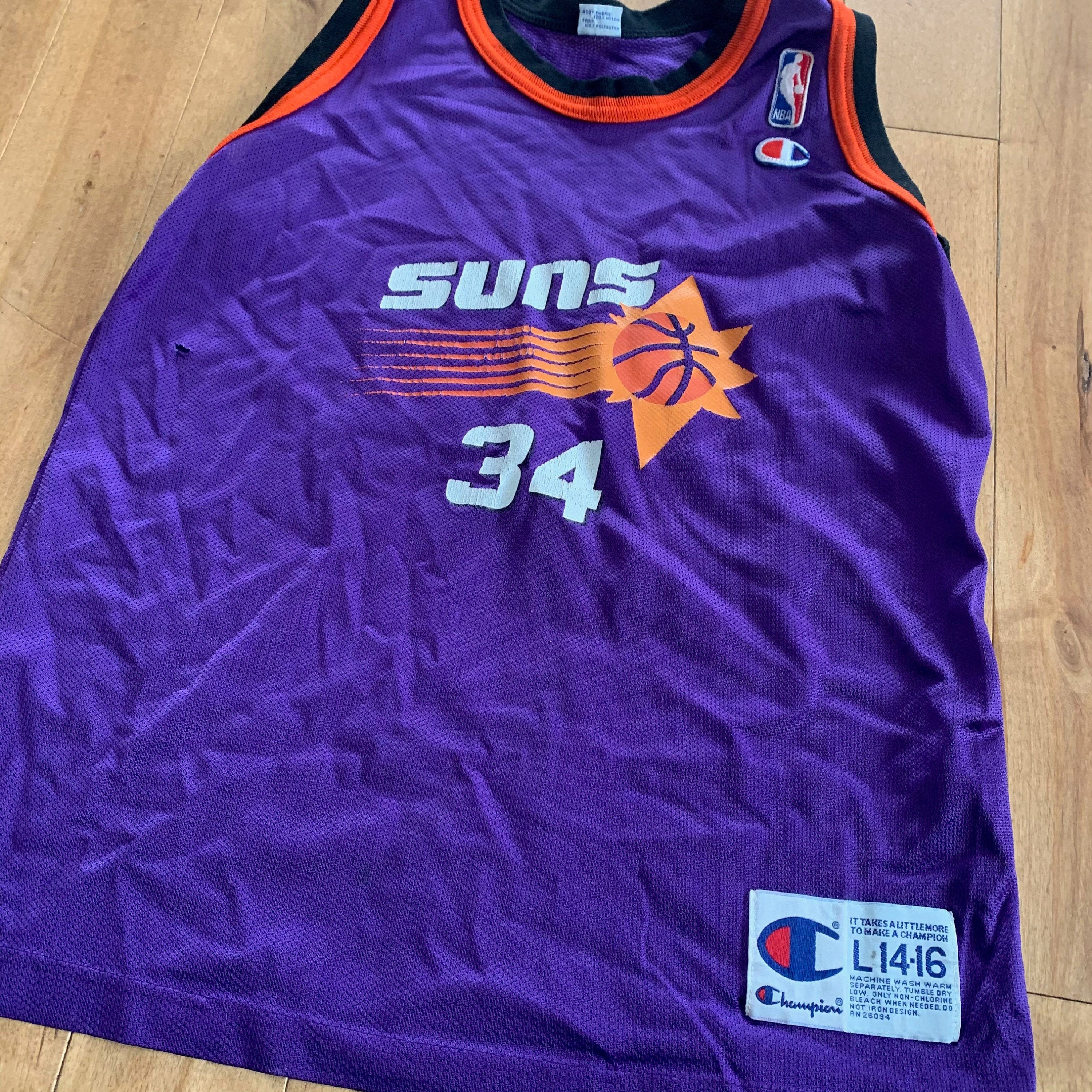 Retro Charles Barkley #34 Phoenix Suns Basketball Jersey Stitched White 