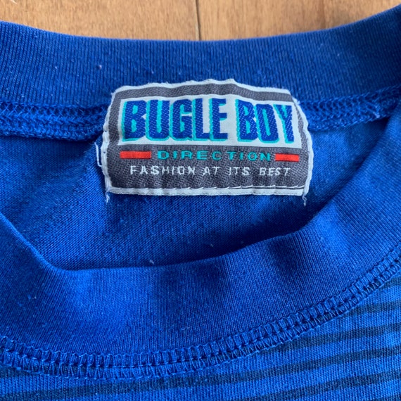 Late 90s Bugle Boy Direction Striped T-shirt Vint… - image 4