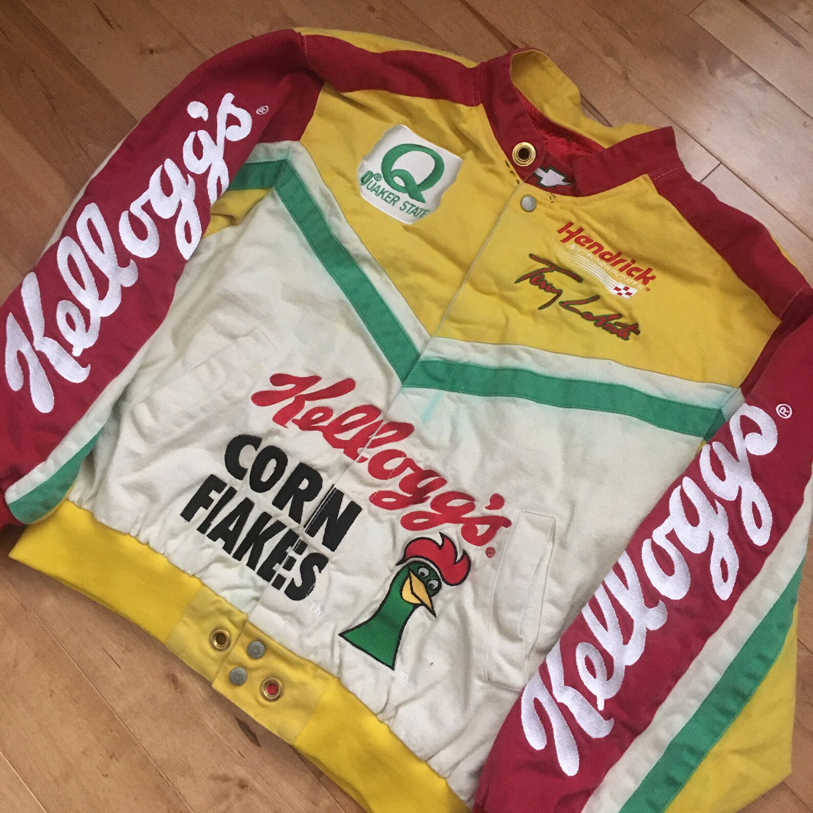 90s Kellogg's Corn Flakes Cereal Terry Labonte Jacket Etsy