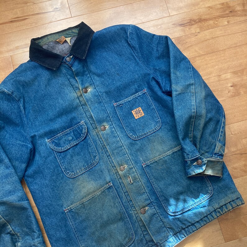 wrangler denim chore coat