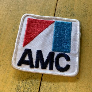 1980s American Motors Corporation Vintage Embroidered Patch Badge Automotive