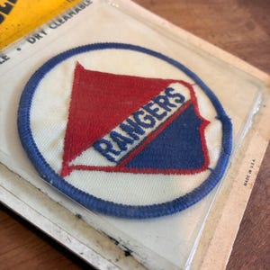 Deadstock 1970s Vintage New York RANGERS Embroidered Patch The Show Offs Emblems NHL Hockey Badge