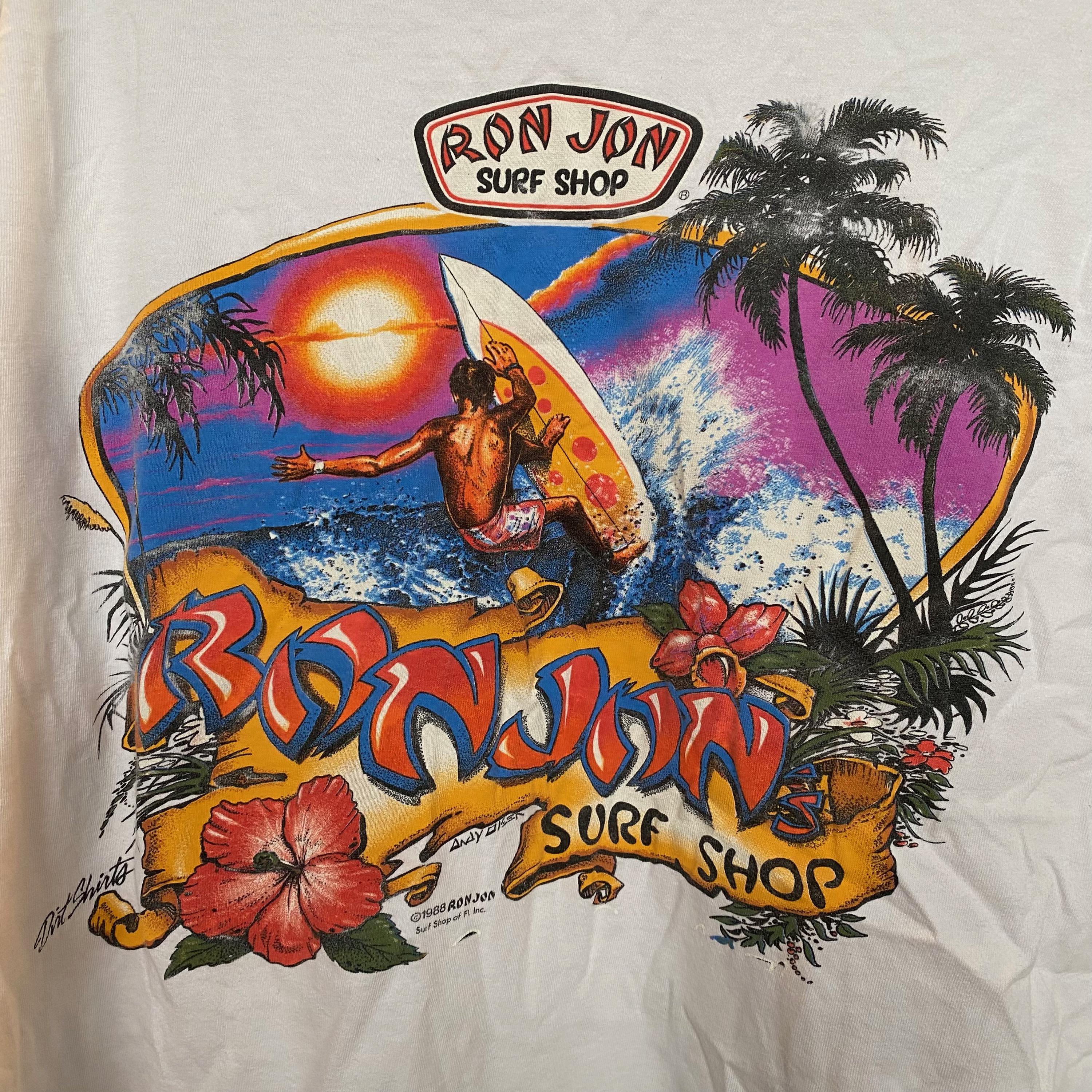Vintage 1988 Ron Jon Surf Shop T-shirt, Cocoa Beach Surfing - Etsy