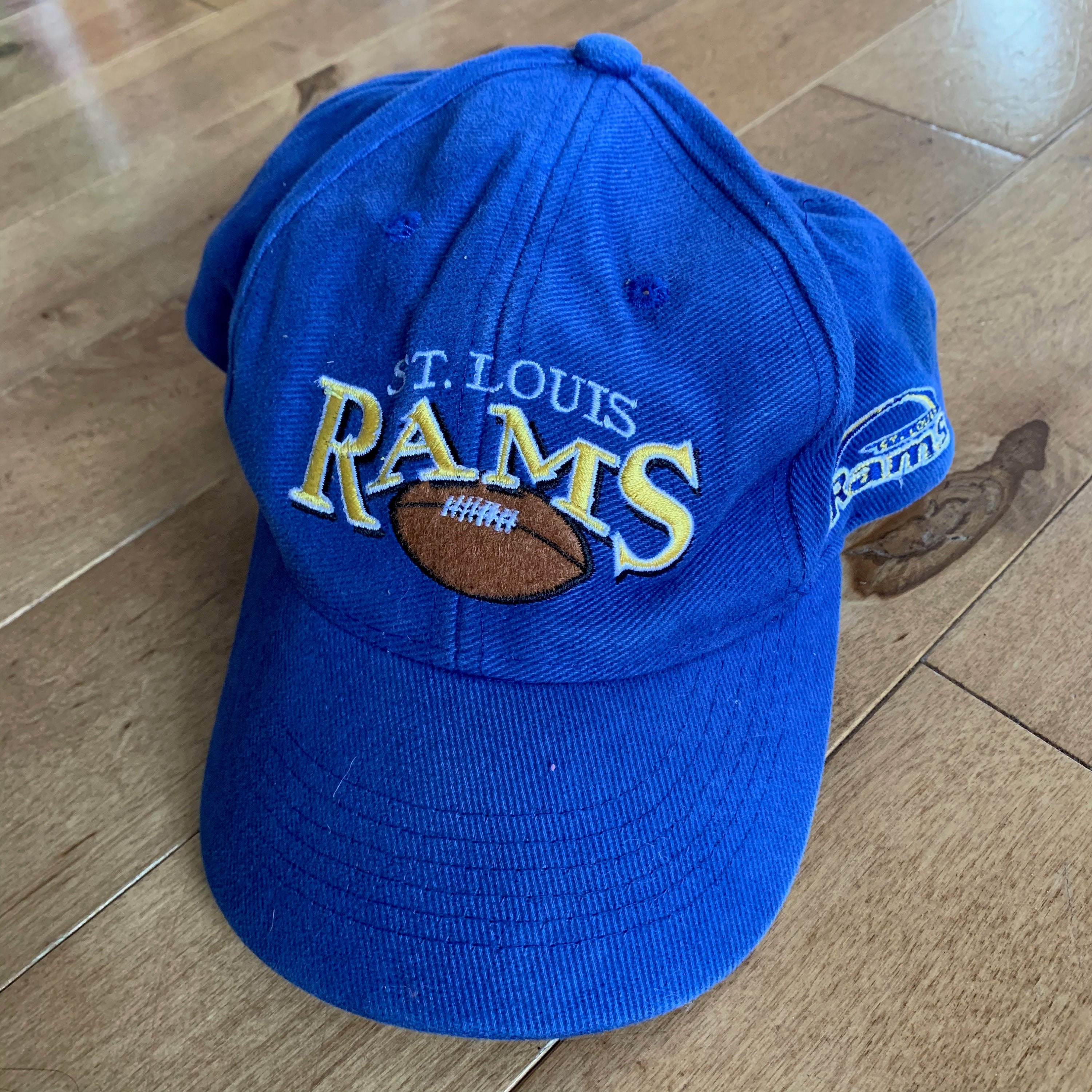 Late 90s St. Louis Rams Kids Snapback Hat Vintage 1990s Logo 7 