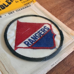 Deadstock 1970s Vintage New York RANGERS Embroidered Patch The Show Offs Emblems NHL Hockey Badge