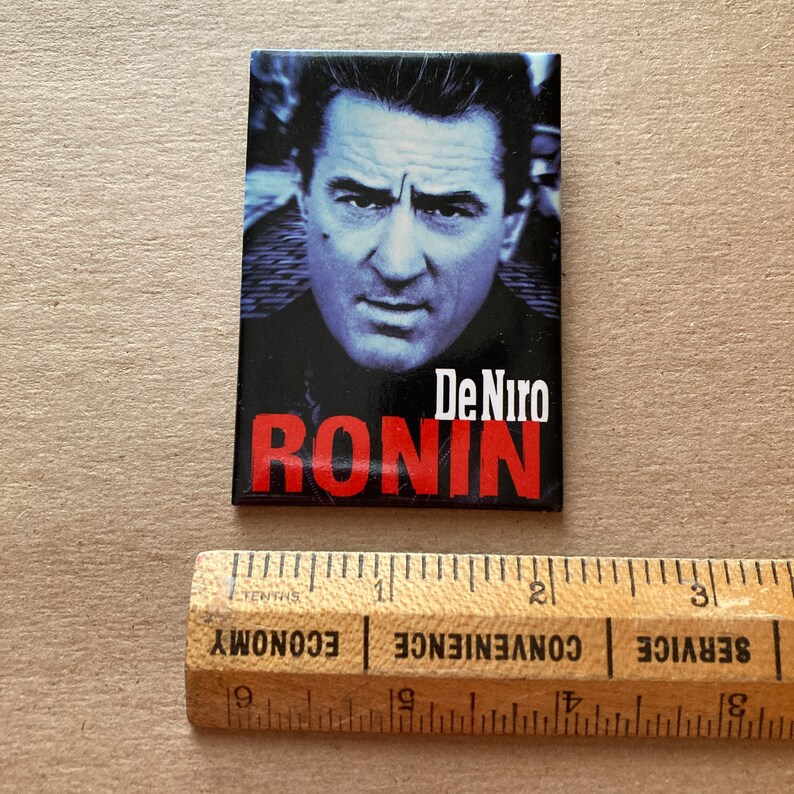 1998 Ronin Movie Promo Pin Back Button Vintage 1990s MGM Film Lapel Pin image 3