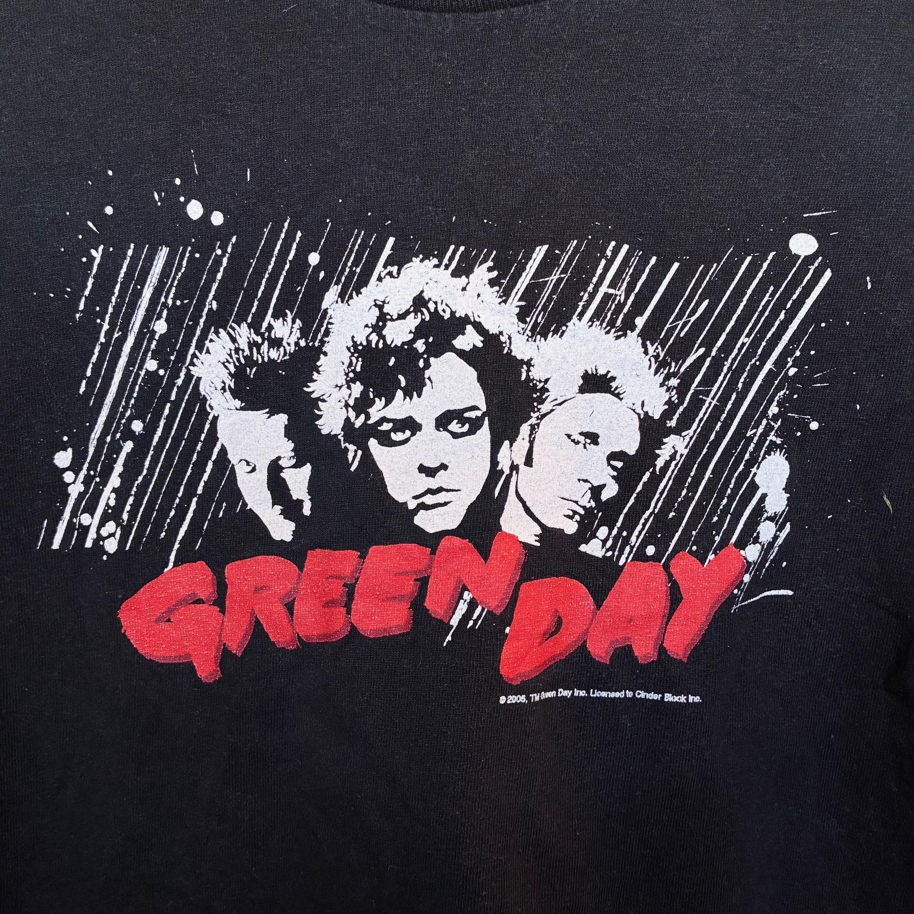GREEN DAY Tシャツ ©️2006 2000s GREEN DAY Band T-shirt Y2K Pop Punk Music Graphic Tee Sin