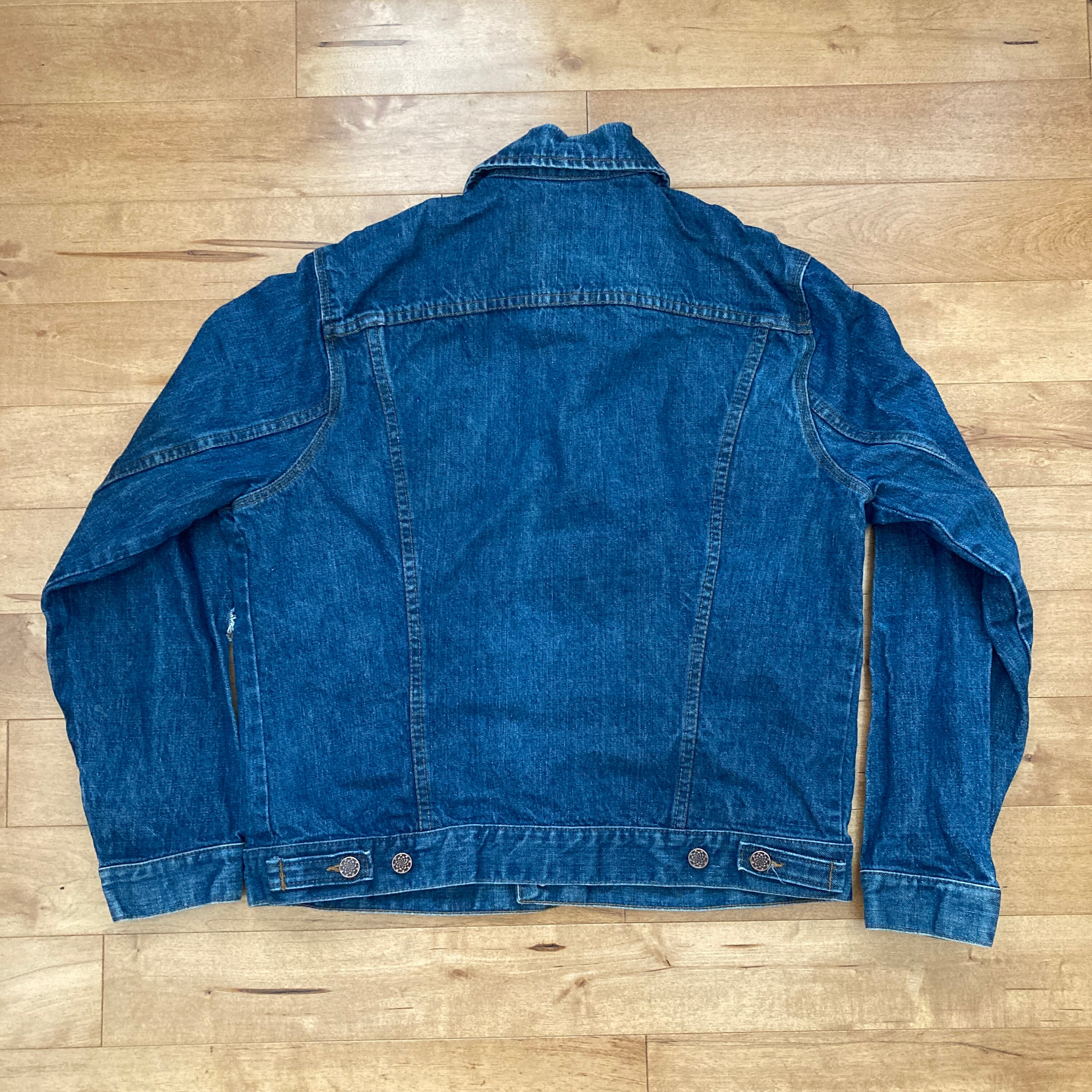 ジャケット・アウター 70's Sears Blanket Denime zip jacket 70's Vintage Sears Denim Work Coat Plus Size 2X Blanket