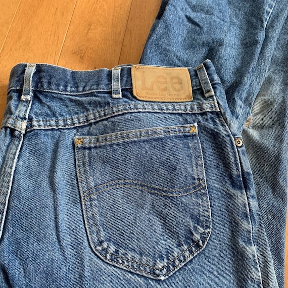 80s Lee Genuine Jeans Faded Vintage 1980s Union M… - image 1