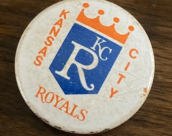 1960s Kansas City Royals Pinback Button, Vintage MLB Souvenir