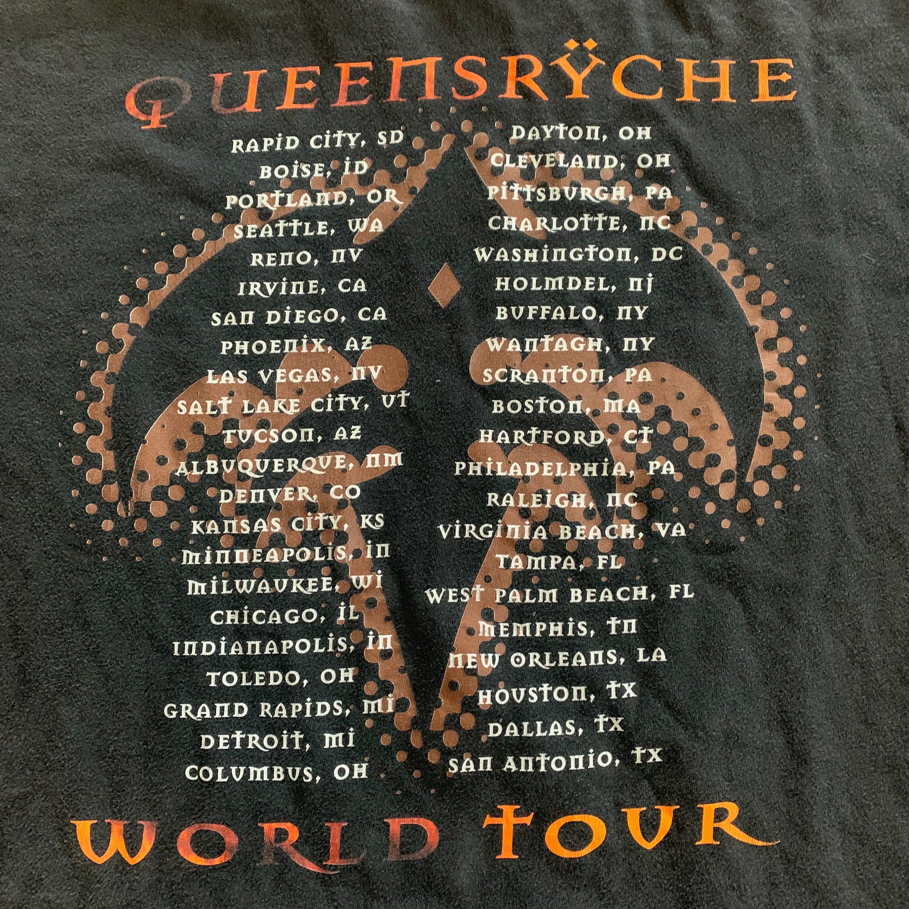 1997 Queensryche World Tour T-shirt Vintage 1990s Giant