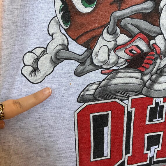 1990s Vintage Ohio State BUCKEYES T-shirt Brutus … - image 9