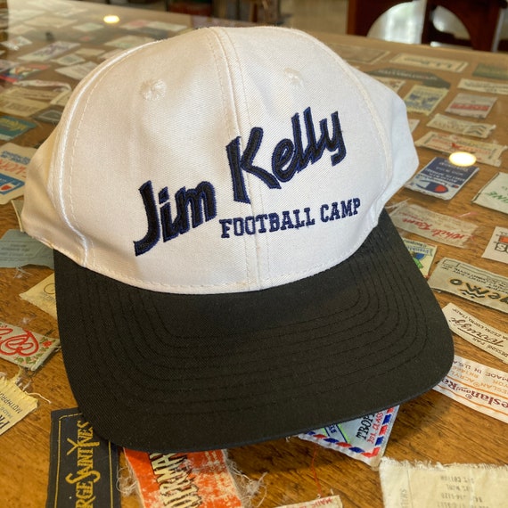 1990s Jim Kelly Football Camp Snapback Hat Vintag… - image 1