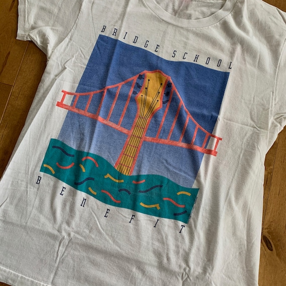 1990 Bridge School Benefit Concert T-shirt Neil Yo