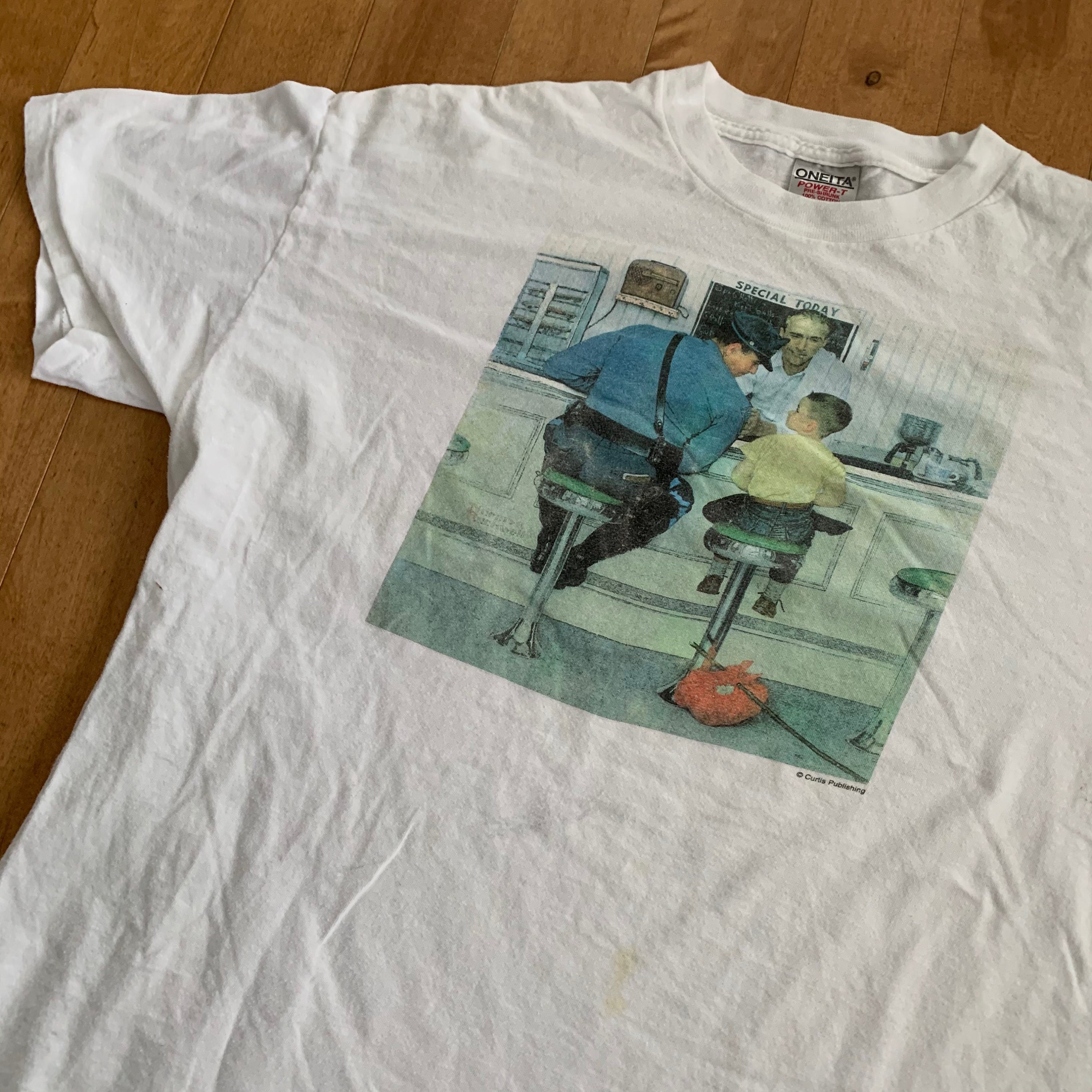 バドワイザー90's VINTAGE Norman Rockwell Tシャツ　アート