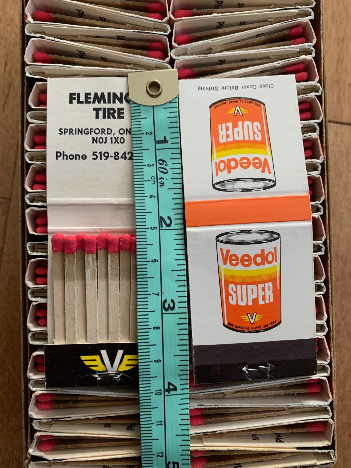 Vintage NOS Veedol Oil & Fleming's Tire Springford Ontario Etsy