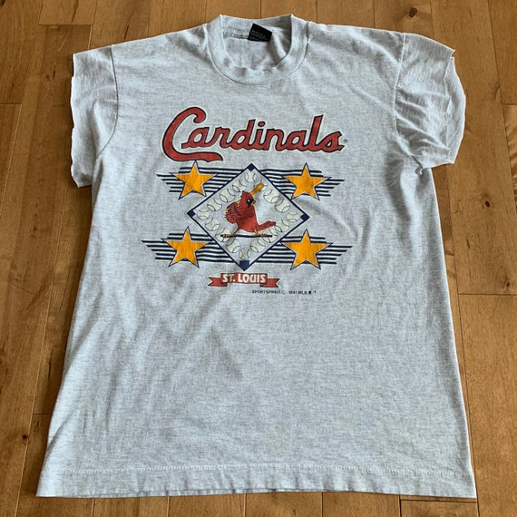 90s St. Louis Cardinals Cutoff Sleeves Tee Vintage 1990s Small 