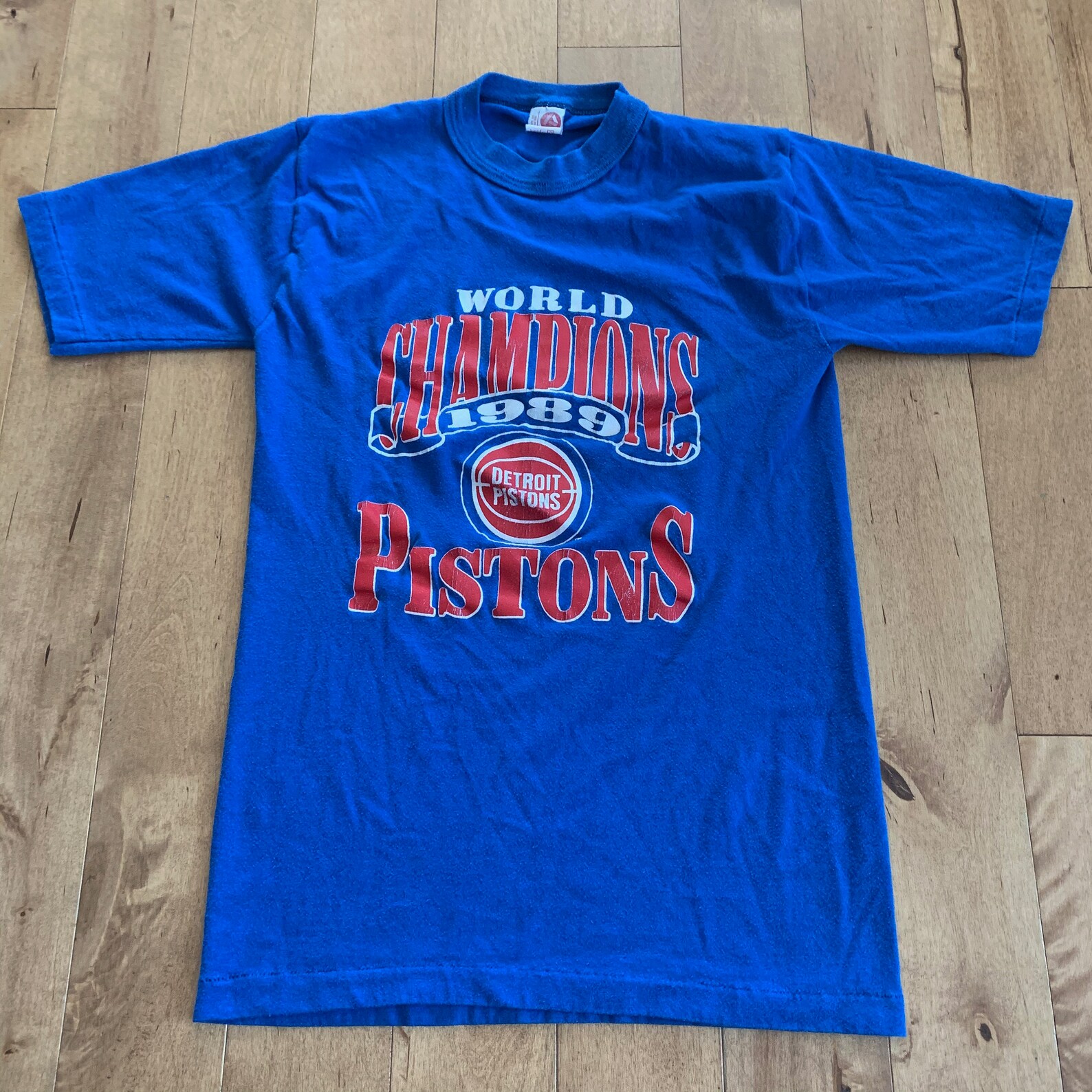Vintage 1989 Detroit Pistons World Champions T-shirt Blue - Etsy