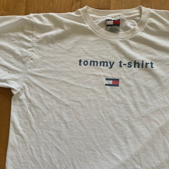90s Tommy Hilfiger Jeans T-shirt 1990s Made in - Etsy