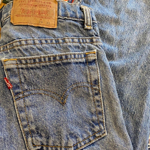 1980s Vintage LEVI'S Red Tab Jeans Medium Wash Straight Leg Denim Pants