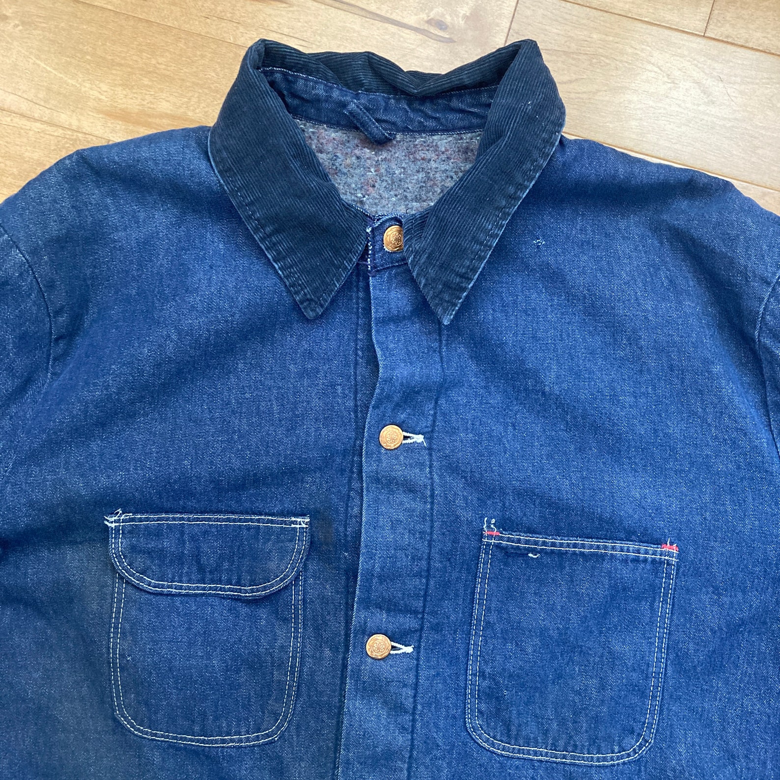 80s Denim Chore Jacket Vintage 1980s Blanket Lined Blue Jean | Etsy