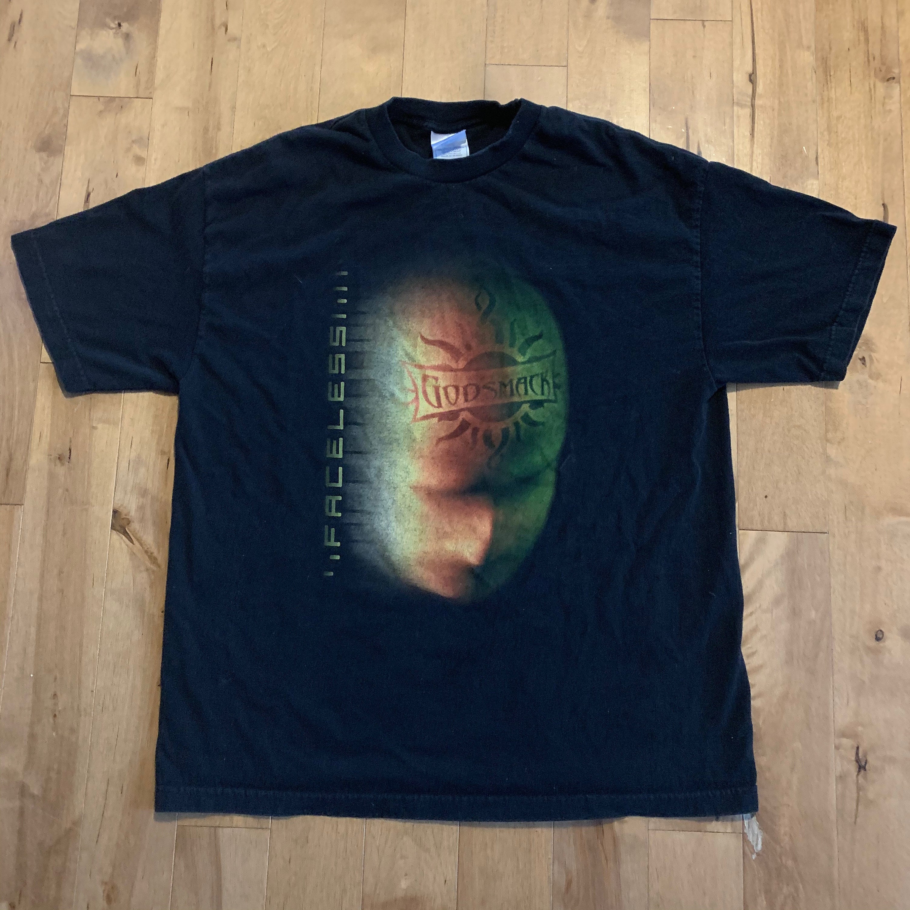 Godsmack Faceless Album Cover Tee AAA XL T-shirt Early 2000s - Etsy