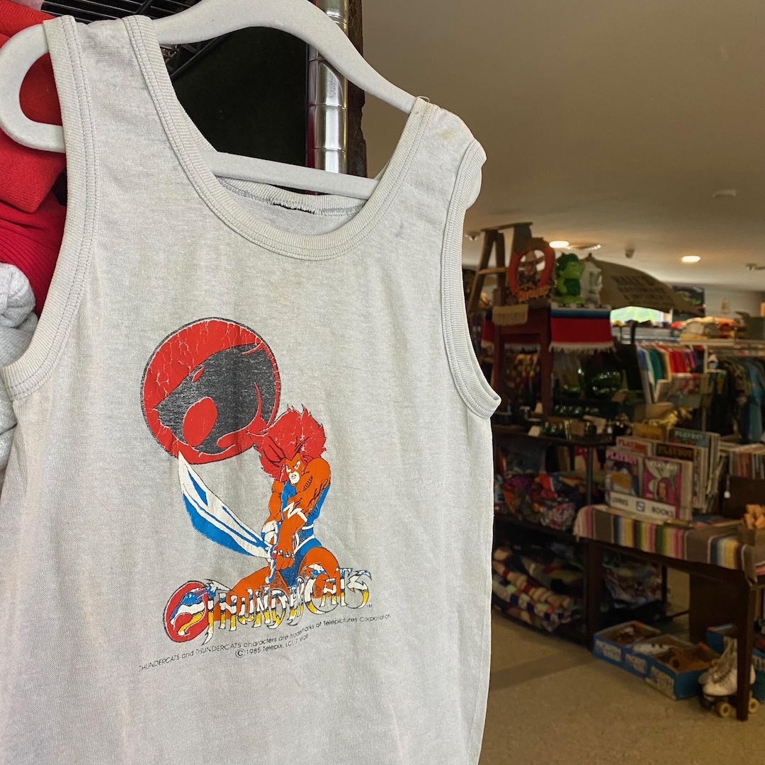 1980s Vintage THUNDERCATS Kids Tank Top Retro TV Show Children's