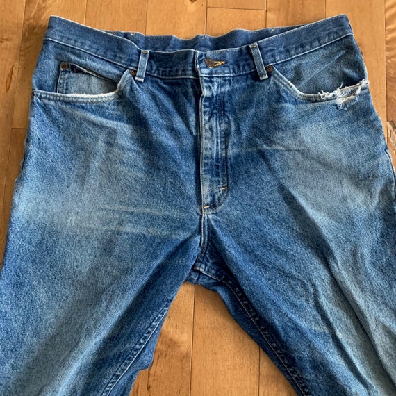 80s Lee Genuine Jeans Faded Vintage 1980s Union M… - image 8