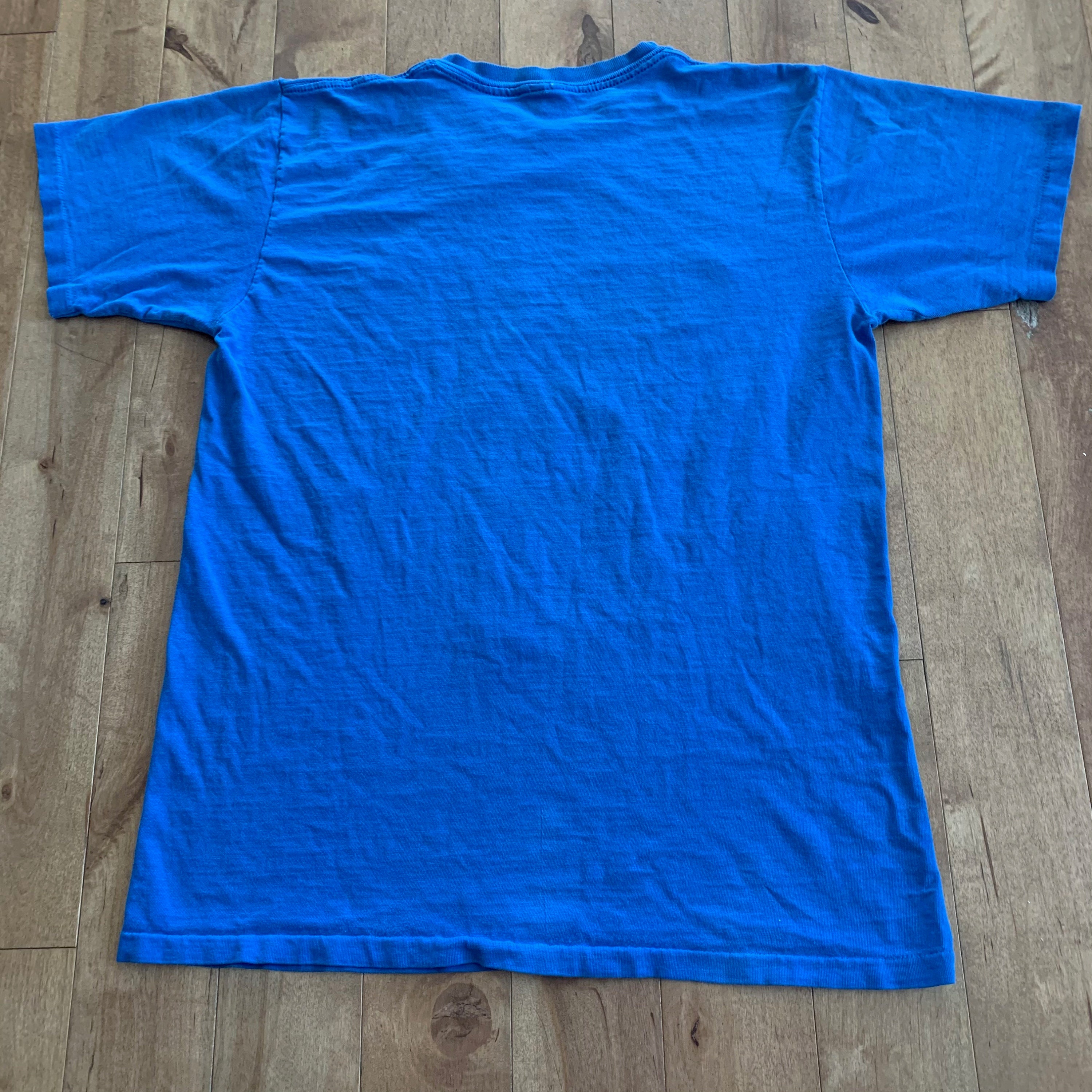 1989 Vintage Tasmanian Devil Tee Late 80s Blue Artex Made in