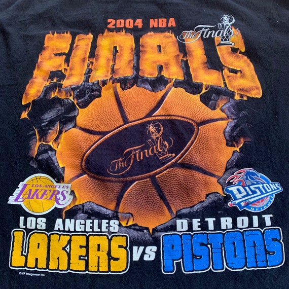 2004 NBA Finals Lakers vs Pistons T-shirt Vintage… - image 3