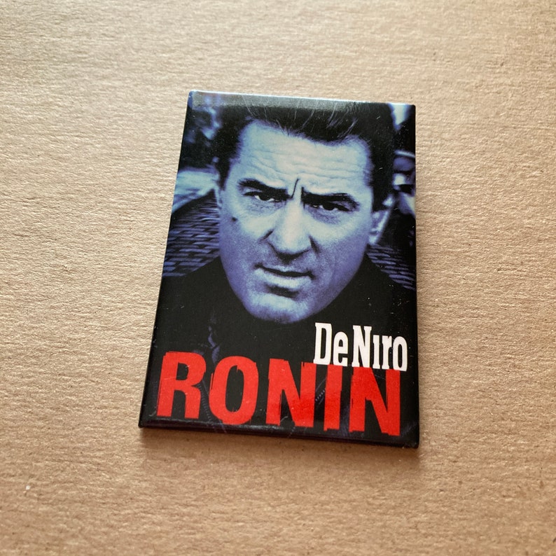 1998 Ronin Movie Promo Pin Back Button Vintage 1990s MGM Film Lapel Pin image 1