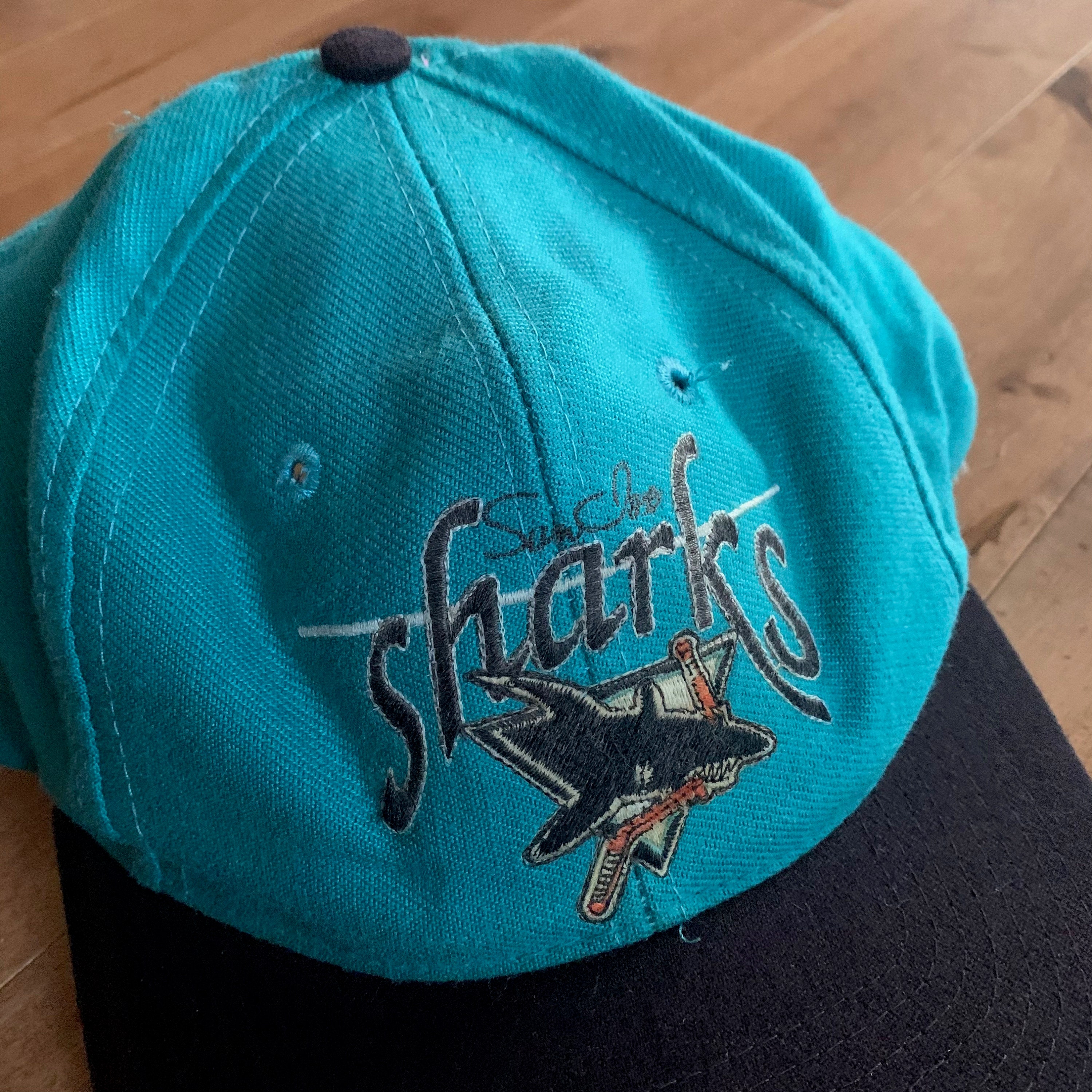 NHL San Jose Sharks Hat - Vintage Snapback Warehouse %