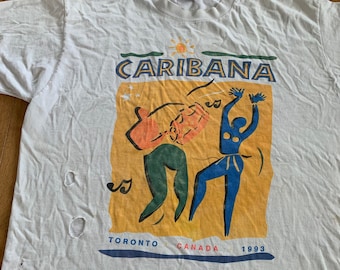 エレナゴリナ　リトグラフ　1993年　90／100 1993 Caribana Toronto Canada T-shirt Vintage Made in Canada