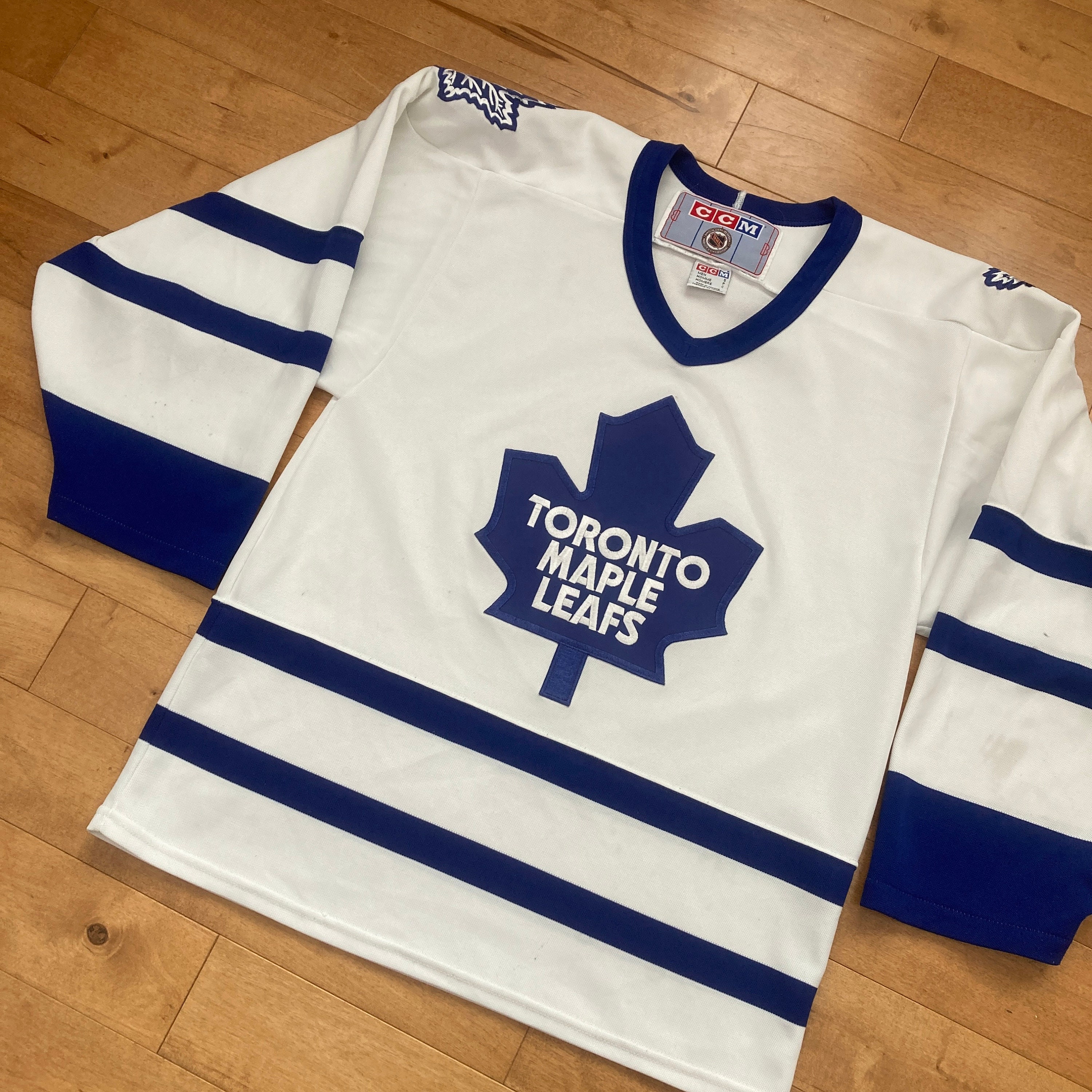 Vintage 90s NHL Toronto Maple Leafs CCM Maska Jersey Size XXL Made in  Canada