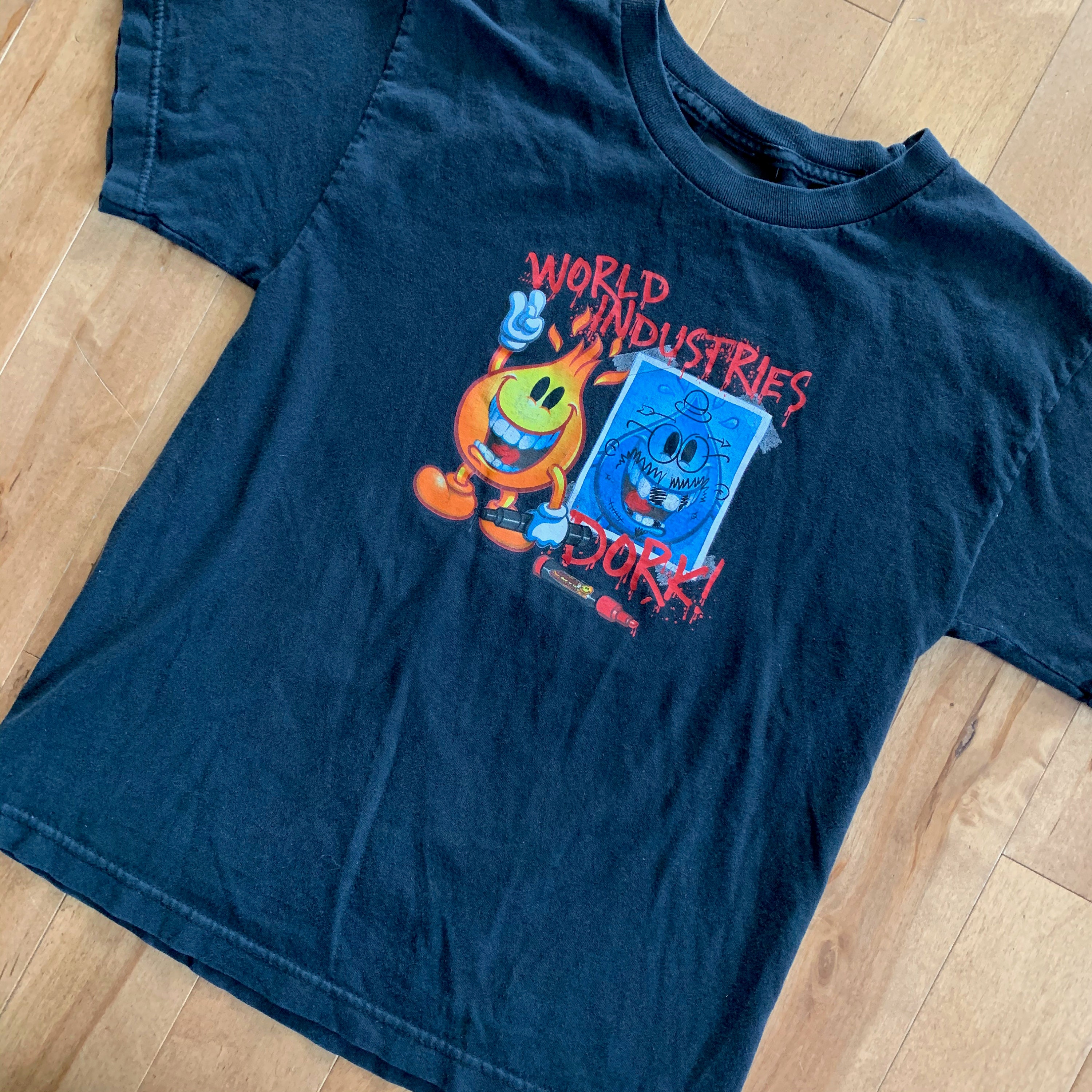 Early 2000s World Industries Kids T-shirt Vintage Flame Boy Wet Willy  Skateboarding Tee Youth Skater Streetwear Dork Sportswear - Etsy