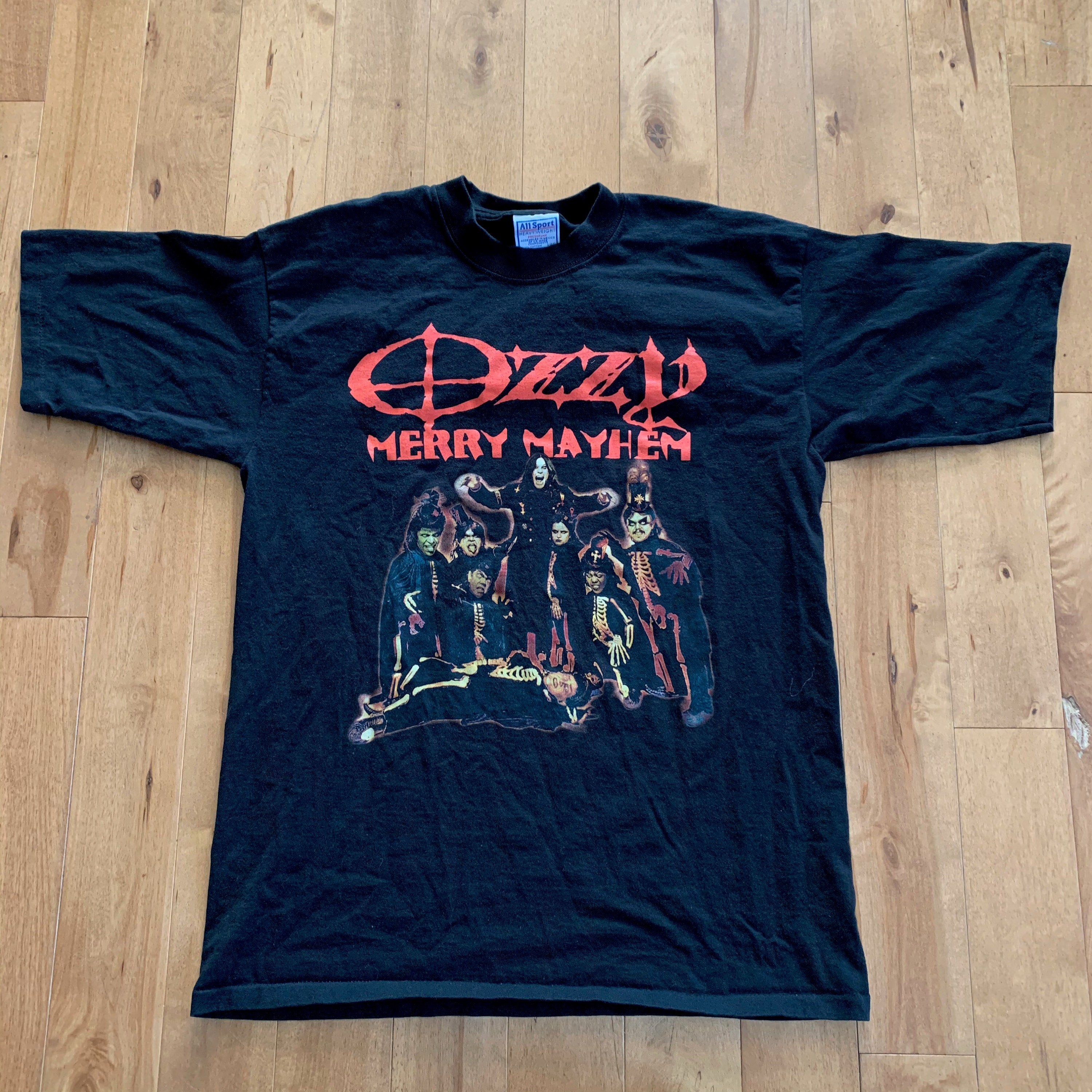 Vintage Ozzy Osbourne Rob Zombie Tour T Shirt XL Mens Night