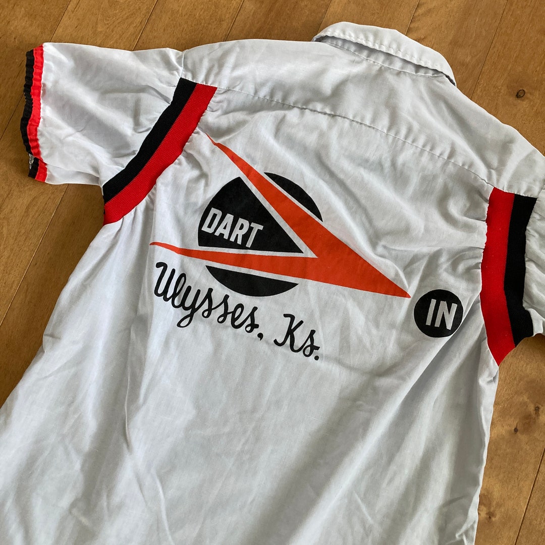 1960s Women's Bowling Shirt Arlene Embroidered Button up Vintage Hilton Made in USA Size 36