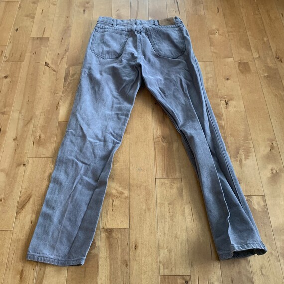 80s Lee Riders Purple Grey Jeans Vintage 1980s Un… - image 8