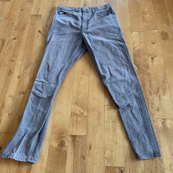 80s Lee Riders Purple Grey Jeans Vintage 1980s Un… - image 2