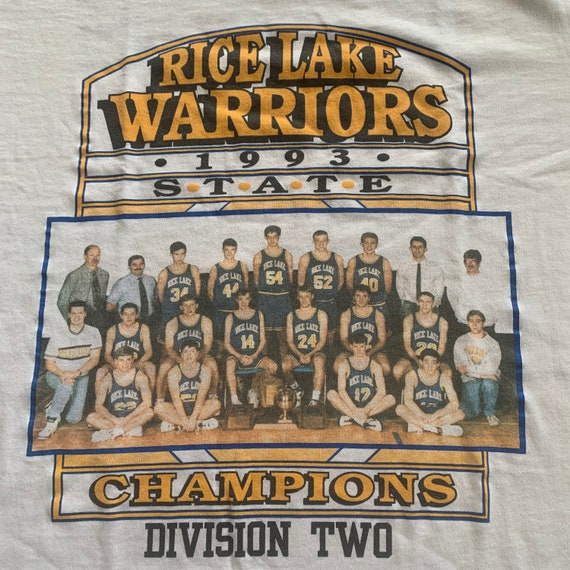 1993 Rice Lake High School Warriors State Champions T… Gem