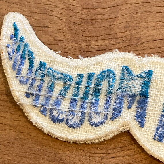 1970s Wear A Moustache Souvenir Patch Vintage Collect… - Gem