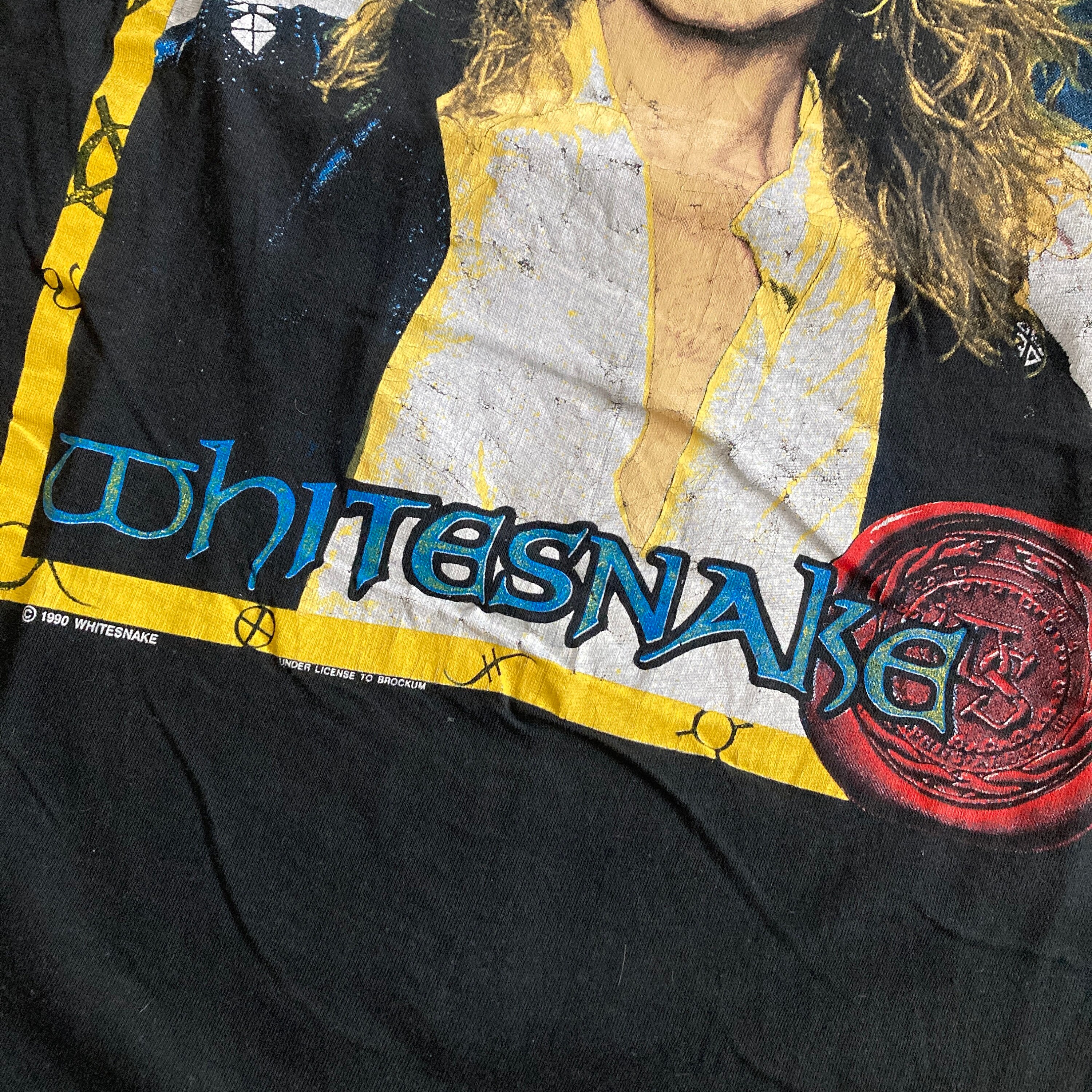 1990s Whitesnake David Coverdale Tour Tee Vintage Brockum Made in 