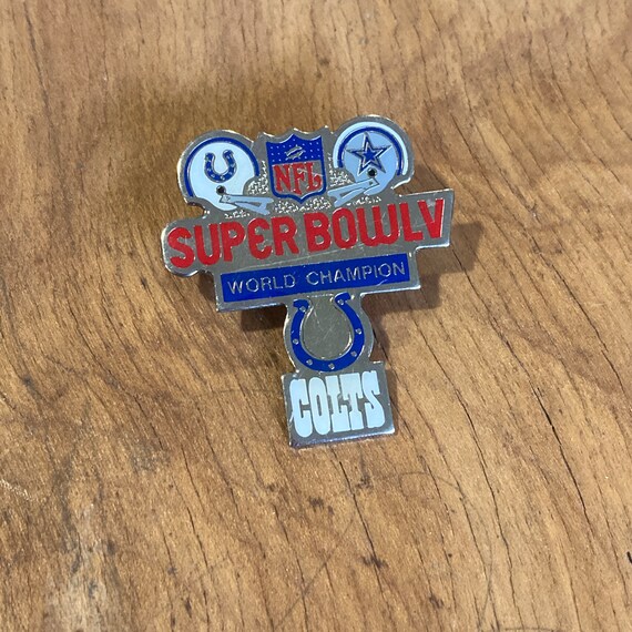 1990s Super Bowl V 1971 Commemorative Enamel Lape… - image 2