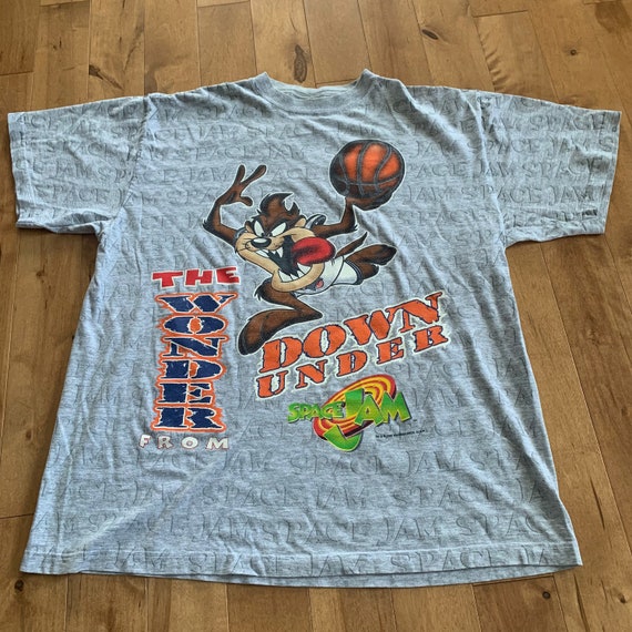 1996 Space Jam Taz T-shirt Vintage 1990s Warner B… - image 2