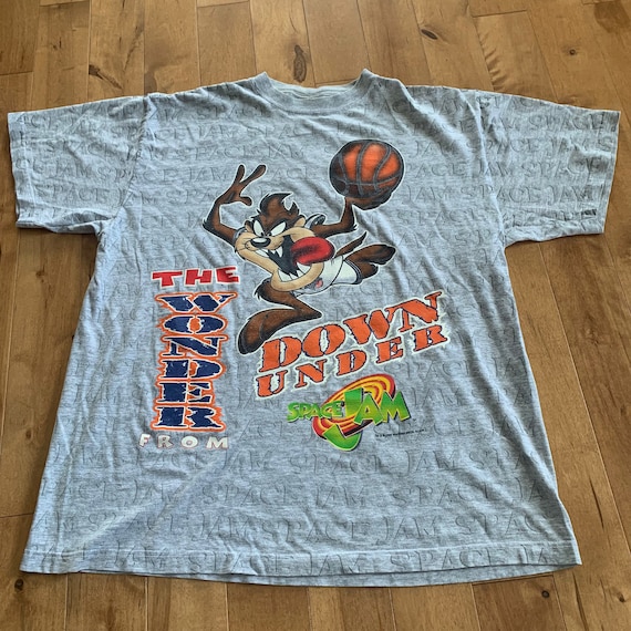 Vintage Space Jam 1996 All Over Print T-Shirt Freeze Warner