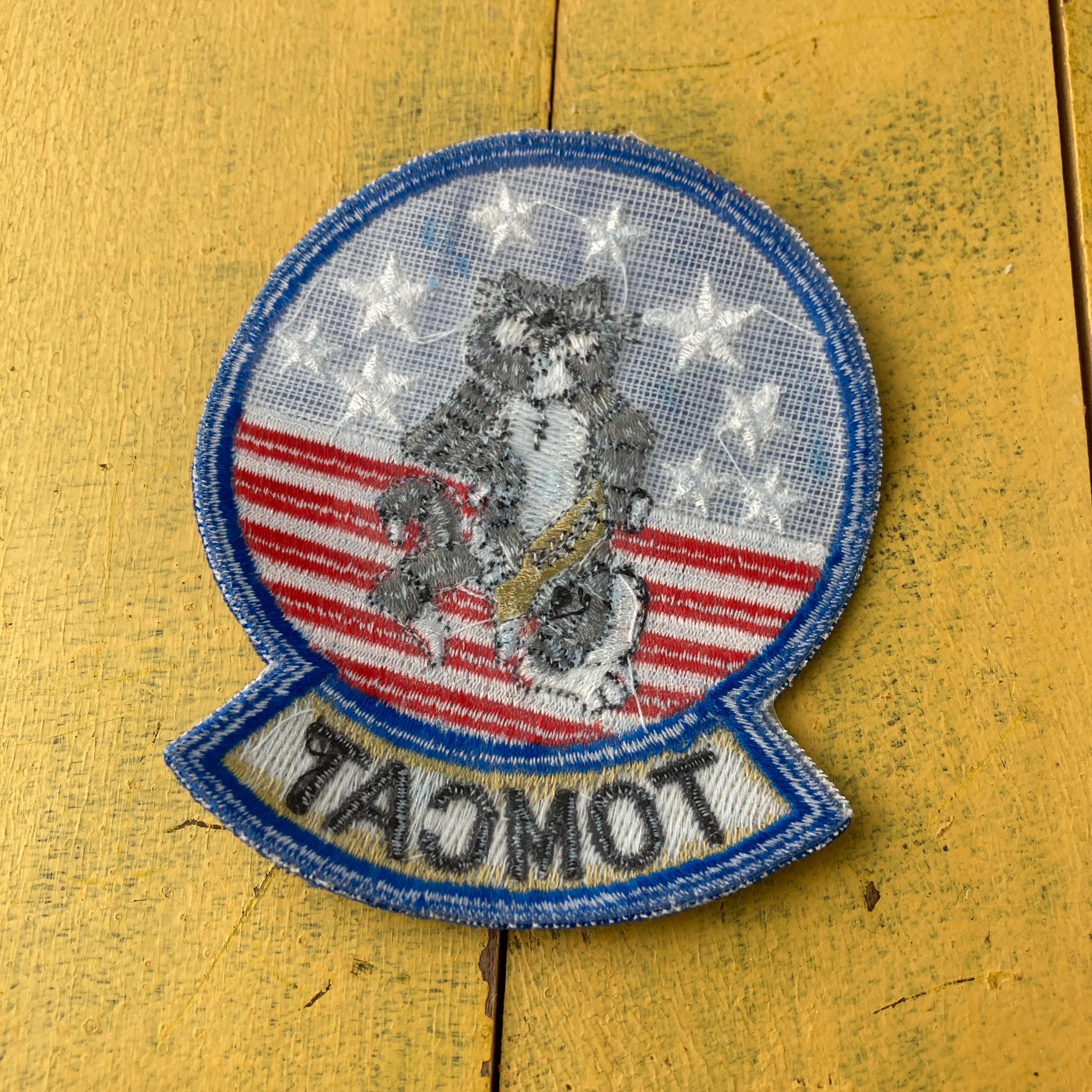 1980年代のヴィンテージF14トムキャット刺繍パッチアメリカ海軍戦闘機
