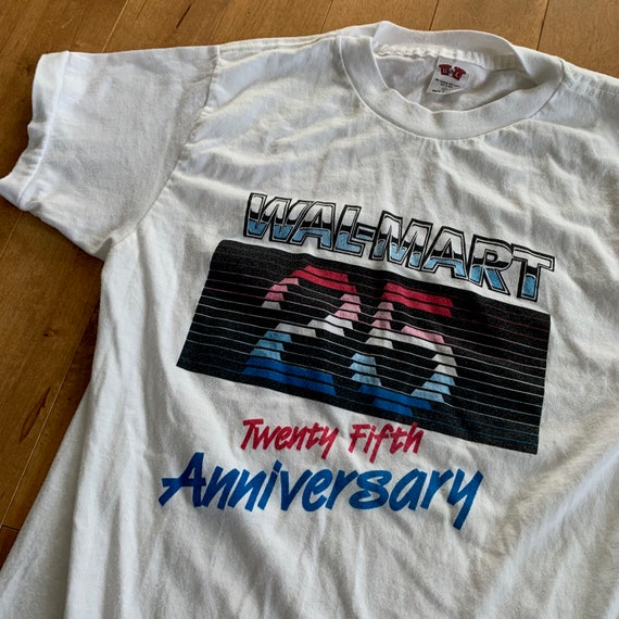 1987 Wal-mart 25th Anniversary T-shirt Vintage 1980s B&E Made in