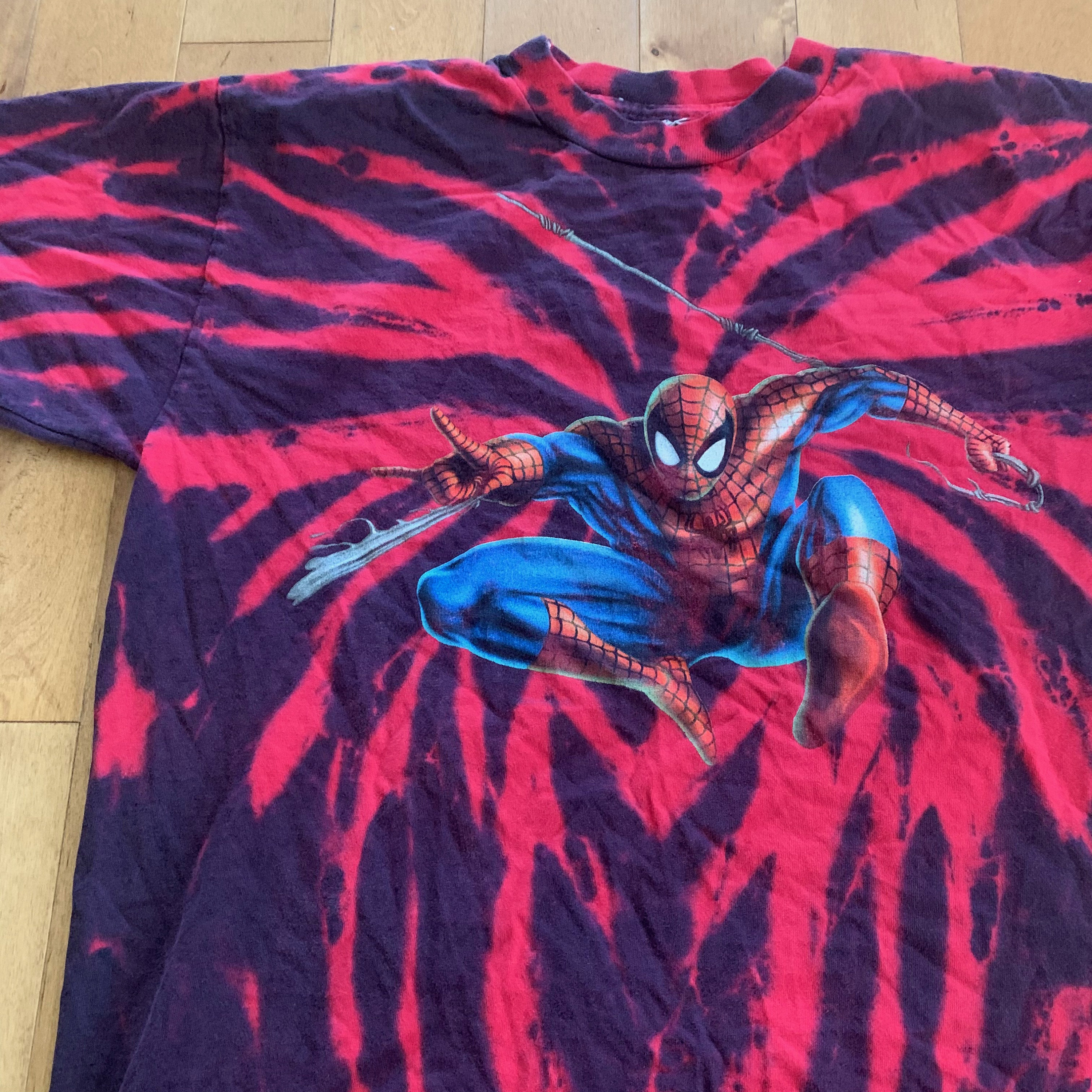 1999 the Amazing Adventures of Spider-man Tie Dye T-shirt - Etsy Australia